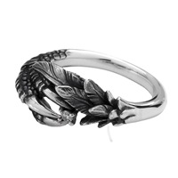 Nouvelle Bague en Alliage Griffe de Dragon Tendance Style Vintage Ins Unisexe Hip-Hop Niche Luxe Léger Personnalisé Punk Réglable
