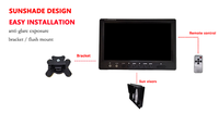 Monitor Mobil LCD 7-inci Firecore HX-117 dengan DVD/CD/TV/GPS ADAS Kamera Belakang Nirkabel Tahan Guncangan 12-24V