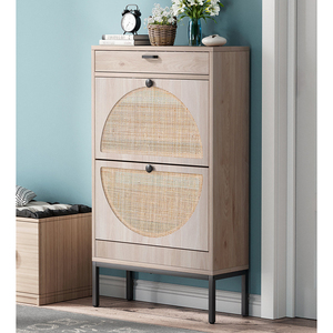 <span class=keywords><strong>Mueble</strong></span> Zapatero de Roble Blanco para Entrada, <span class=keywords><strong>Mueble</strong></span> de Almacenamiento para Sala de Estar, <span class=keywords><strong>Recibidor</strong></span> y Entrada de Casa u Hotel - Product Image 6