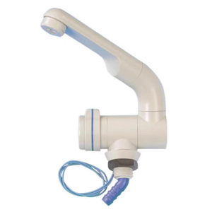 Robinet de camping-car en plastique blanc, robinet de <span class=keywords><strong>caravane</strong></span> à capteur électronique, robinet de camping-car à eau froide uniquement - Product Image 1