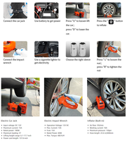 Cric électrique portable mini 5 tonnes le moins cher avec auto-nivellement