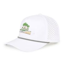 Gorra de Béisbol Premium Personalizada para Hombre, de 5 Paneles, Blanca, Impermeable, con Marcador de Pelota con Corte Láser 3D, Imán, Gorra Deportiva de Golf con Bordado 3D