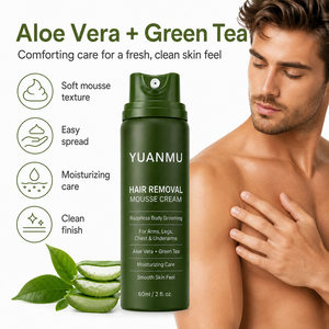 Crème <span class=keywords><strong>Mousse</strong></span> <span class=keywords><strong>Dépilatoire</strong></span> Hydratante à Base de Plantes pour Hommes, Marque Blanche, pour Peaux Sensibles Visage, Corps, Aisselles, Jambes - Product Image 3
