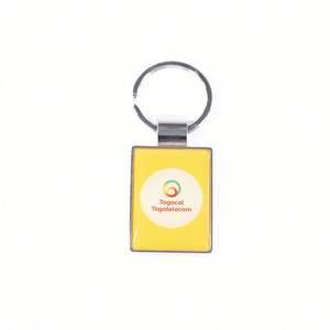 Porte-clés promotionnel personnalisé en aluminium, forme sur mesure, avec émail coloré, pas cher - Product Image 4