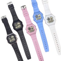 Jam Tangan Digital Bercahaya Bentuk Kotak Gaya Korea Multifungsi Olahraga Luar Ruangan Pabrik 2026 Hadiah Unisex untuk Pelajar Anak Laki-laki Perempuan