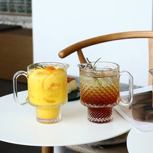 Tasses en verre de grande capacité pour fête Chope à bière transparente avec poignée - Product Image 6
