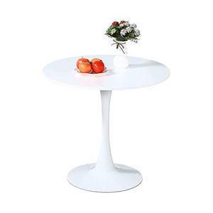 قاعدة طاولة توليب سارين من النحاس المطلي بالمسحوق الأبيض للديكور الحديث في المنزل والمكتب - Product Image 2