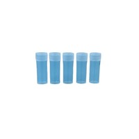 Botella Cilíndrica Pequeña de Plástico de 7G con Tapón de Rosca para Cuidado de la Piel y Envasado de Jugos - Capacidad de 5/7ml