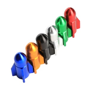 Tapas de Válvula Universales a Prueba de Polvo, Tapas de Válvula de Neumático de Aleación de Aluminio para Automóviles, Camiones y Motocicletas en Diferentes Colores - Product Image 1