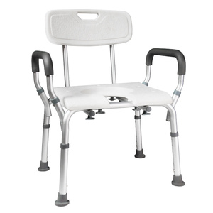 Chaise de douche en alliage d'aluminium avec lit pliant intégré, pliable, pour personnes âgées et femmes enceintes, conception antidérapante et épaissie - Product Image 3