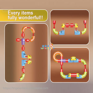 चुंबकीय मोनोरेल ट्रैक सेट कार स्टेम बिल्डिंग ब्लॉक, बच्चों के लिए रंगीन मेगानेट टाइलखिलौने रेल टाइल्स - Product Image 6