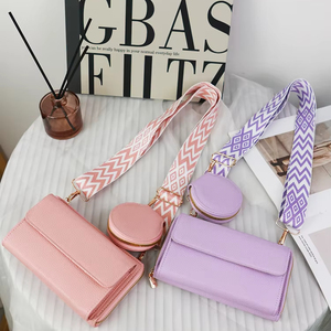Women's Lady Multifunctional PU Crossbody Shoulder Bag Open Flowers Waterproof Large Capacity Mobile Phone Wallet Card Portable - Product Image 1