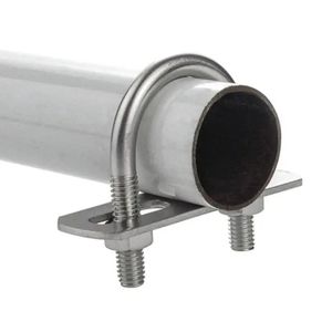 Abrazadera de Tubo Redonda de Acero Inoxidable 304 Resistente con Tornillos de Fijación, Abrazadera en U para Tubo Redondo, <span class=keywords><strong>Perno</strong></span> Redondo para Tubo Redondo - Product Image 5