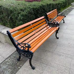 <span class=keywords><strong>Banco</strong></span> de Fila Personalizable de Madera Maciza para Patio, Mueble Moderno Impermeable para Ocio al Aire Libre para Espacios Públicos, Parques y Jardines - Product Image 5