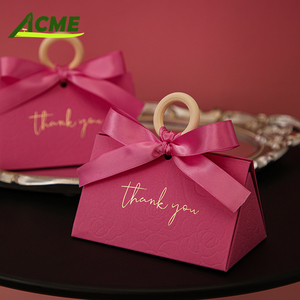 กล่องขนมขายดี กล่องของขวัญงานแต่งงานสุดหรู กล่องกระดาษพกพาสะดวกสำหรับงานแต่งงานและวันวาเลนไทน์ - Product Image 3