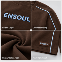 T-shirts et Sweat-shirts Vintage de Marque Premium pour Hommes, Broderie Plate, Respirants, Écologiques, Manches Longues, Streetwear, Pulls OEM