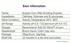 Ngô ướt phay ngô tách Enzyme cho sản xuất tinh bột để tăng năng suất tinh bột ngô, Ngô Gluten bữa ăn năng suất - Product Image 3