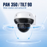Caméra Dôme WiFi PTZ Extérieure 5MP avec Suivi Humanoïde IA, Positionnement Prédéfini et Audio Bidirectionnel