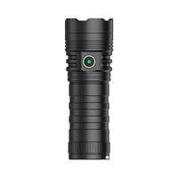 Lampe torche LED rechargeable 6000 mAh, grande torche 1500 lumens, étanche IP68, corps en alliage d'aluminium, portée du faisceau 400-500 m