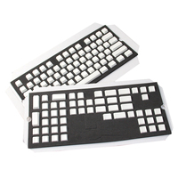 Sunyee - Juego de 64 Teclas Personalizadas para Teclado Mecánico, PBT Blanco, Sublimación 3D