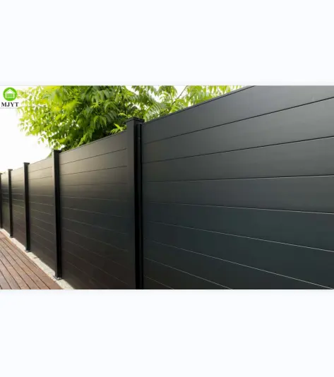 Modern villa bahçe özel kolay kurulum metal gizlilik alüminyum çit panelleri