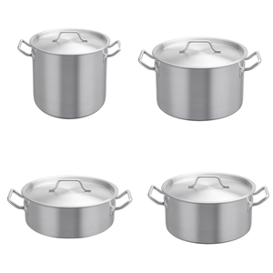 Marmite à soupe et faitout en acier inoxydable 443 de qualité professionnelle, grande marmite de cuisson, grandes marmites de <span class=keywords><strong>restaurant</strong></span> - Product Image 6