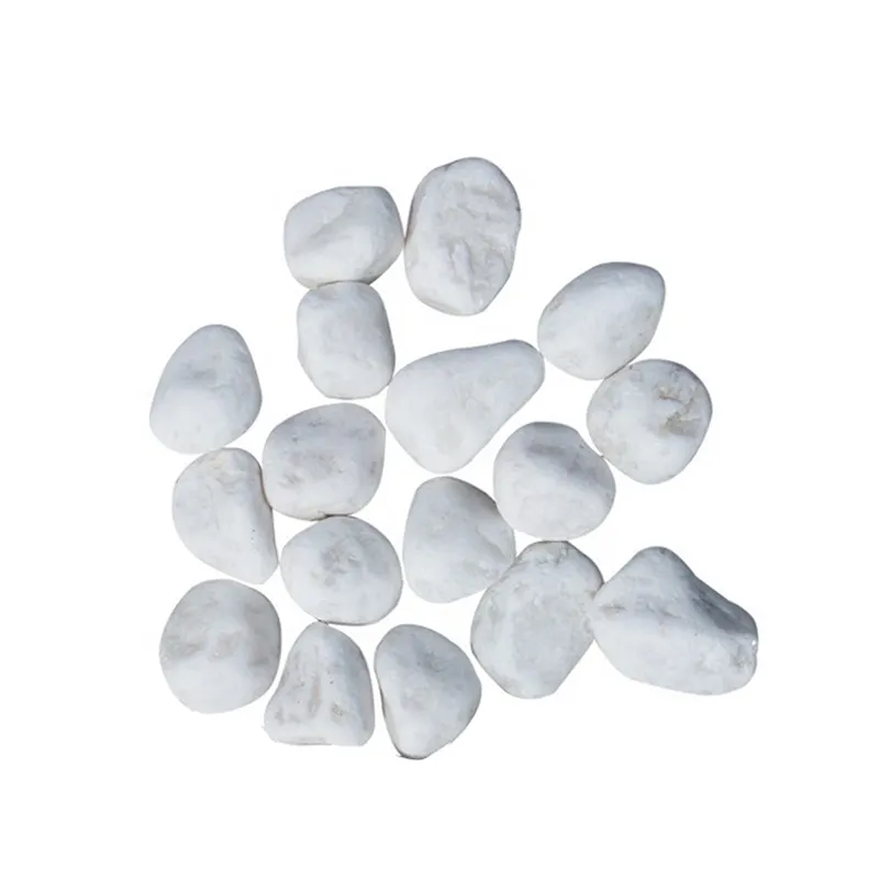 Beyaz cilalı dekoratif çakıl küçük taşlar fiyat