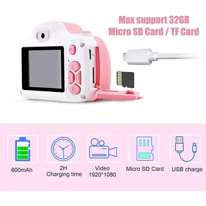 <span class=keywords><strong>Appareil</strong></span> <span class=keywords><strong>photo</strong></span> numérique pour enfants filles garçons 3 4 5 6 7 <span class=keywords><strong>8</strong></span> 9 10 <span class=keywords><strong>ans</strong></span> cadeau d'anniversaire de Noël <span class=keywords><strong>appareil</strong></span> <span class=keywords><strong>photo</strong></span> numérique à double objectif pour enfants avec étui - Product Image 2
