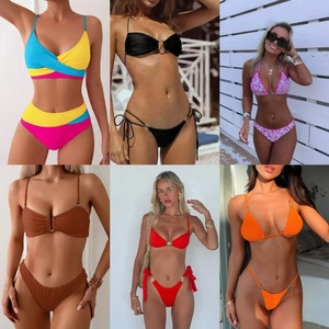Nuevos trajes de baño con encubrimiento mujeres Hawaiano bronceado a través del traje de baño embalaje ecológico apretado Sexy traje de baño - Product Image 6