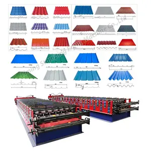 Liming Trapezoid Roof Sheet Forming Machine/roll Forming Tile Metal Tr4 Tr5 Ibr Roof Sheet Making Machine