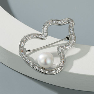 Nouvelle Broche Gourde Tendance Style Luxe Léger, Simple et Polyvalente, Épingle de Mode Ins, Accessoire de Costume, Cadeau - Product Image 1