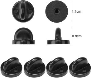 卸売PVC真鍮バタフライクラッチバッジタイタックピンバックピンとの交換 (シルバーとゴールデン) - Product Image 3