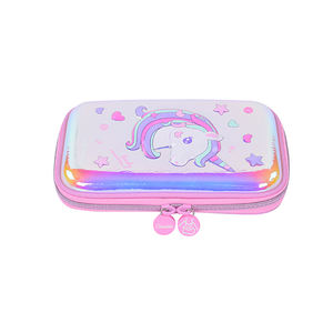 กล่องดินสอซิปสีชมพูใส่ดินสอความจุมากกล่องใส่ดินสอยูนิคอร์นเป็นมิตรกับสิ่งแวดล้อม - Product Image 1