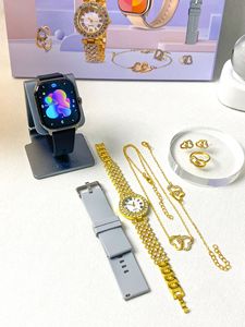 Luxe D15 GS Smartwatch met diamanten scherm, hartvormige sieradenset, IOS-bediening, IP67, activiteitenmeter, hartslagmeter - Product Image 5