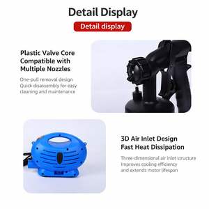 <span class=keywords><strong>Pistolet</strong></span> à <span class=keywords><strong>peinture</strong></span> électrique, <span class=keywords><strong>pistolet</strong></span> à <span class=keywords><strong>peinture</strong></span> haute pression, <span class=keywords><strong>peinture</strong></span>, <span class=keywords><strong>peinture</strong></span> au latex, <span class=keywords><strong>pistolet</strong></span> de pulvérisation, outils de <span class=keywords><strong>peinture</strong></span> portables pour la maison et l'industrie - Product Image 2