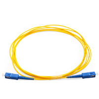 Câble de brassage fibre optique monomode simplexe SC/UPC-SC/UPC 2,00 mm 5 m avec gaine PVC pour télécommunications