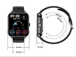 Pas cher 1.9 pouces CY13 Smartwatch Hommes Sport Chronomètre Enregistrement Fréquence Cardiaque Pression Artérielle Oxygène Cadran Appel Montre Intelligente avec Calculatrice - Product Image 5