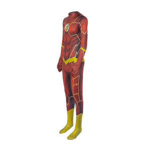 The Flash Cosplay Costume Full Body Suit With Mask For Men Adults Halloween Party Role Play Spandex Bodysuit - Product Image 5