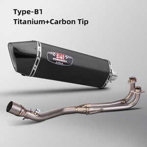 Trượt trên cho tmax530 Tmax 500 2008-2016 đầy đủ hệ thống xe máy ống xả sửa đổi hợp kim titan phía trước liên kết ống carbon <span class=keywords><strong>muffler</strong></span> - Product Image 3