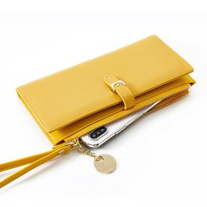 K398 Cartera larga para mujer con muchos compartimentos, carteras para mujer, monedero tipo clutch, bolsillo con cremallera para teléfono, tarjetero - Product Image 4