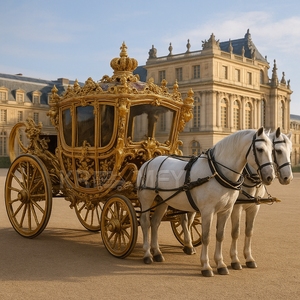 Decoración Navideña Real para Exteriores 2025 en Venta, Carruaje de Caballos Eléctrico de Princesa - Product Image 6