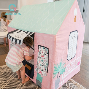 Custom Beauty Salon Kids Large Indoor Game House Custom Canvas Pretend Play <strong>childrens</strong> game Playhouse <strong>tent</strong> - Product Image 2