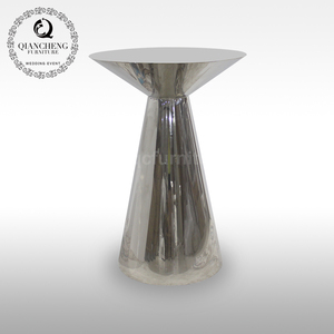 <span class=keywords><strong>Bar</strong></span> transportable en métal doré, table ronde, en acier, de luxe, pour mariage - Product Image 6