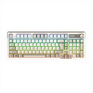 Clavier 87 touches sans fil USB 2.4G rétroéclairé RGB rechargeable, élégant, pour bureau et jeux, transmission 1800mA, nouveau, 100% touches anglaises, membrane - Product Image 4