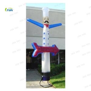 Globo Inflable Publicitario con Forma de Bailarín de Aire, de una Sola Pierna, Color Negro, para Discotecas/Bares - Product Image 3