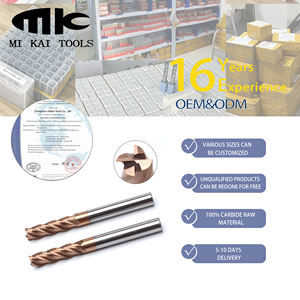 <span class=keywords><strong>Fresa</strong></span> MK Fresas de extremo de 4 flautas de alta precisión de carburo sólido de tungsteno HRC55 OEM/ODM en stock - Product Image 1