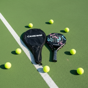 Gran Descuento, Raqueta <span class=keywords><strong>de</strong></span> Pádel <span class=keywords><strong>de</strong></span> Carbono 50 para Principiantes con Bolsa, Ligera, Absorción <span class=keywords><strong>de</strong></span> Impactos, en Stock, Envío Rápido, Precio Bajo con EVA - Product Image 6