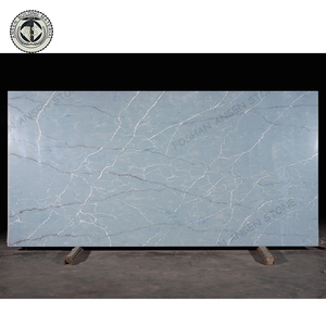 Sang trọng màu xanh thiết kế thiết kế đá mờ calacatta thạch anh Bàn - Product Image 2