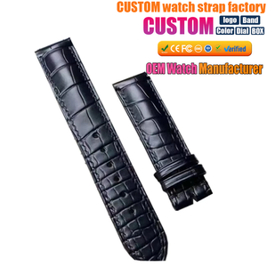 Vintage Retro Genuine Crocodile Leather Watch Band Handmade 20mm 22mm 24mm 26mm Real Alligator <b>Strap</b> - Product Image 1