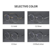Lunettes de luxe sans monture vintage tendance Porte Lunette Sans Monture De Luxe Lunettes pour hommes en titane Lunettes de vue en ligne